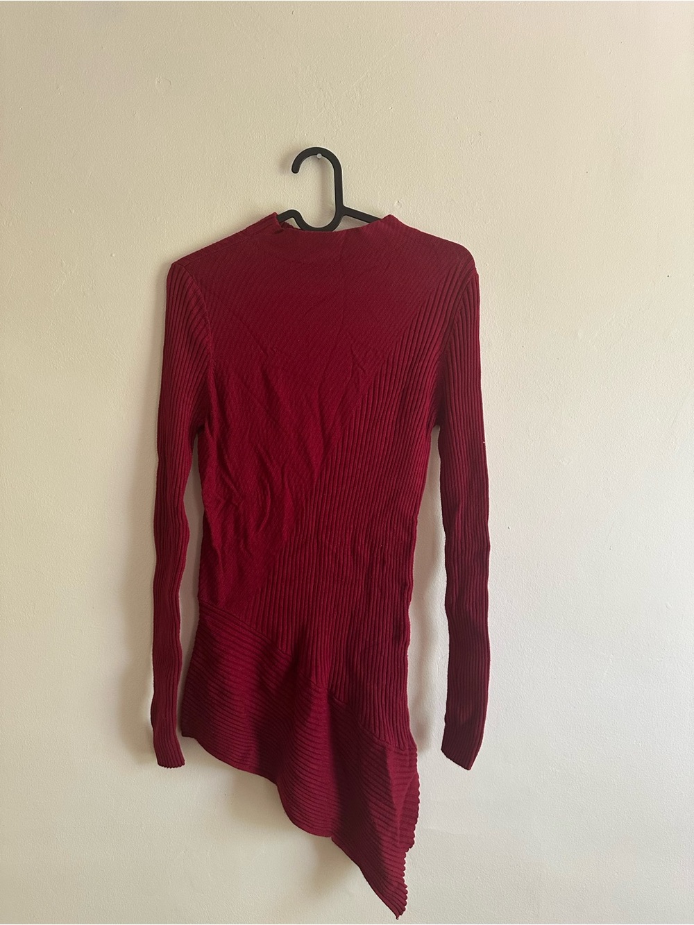 Long sleeved ribbed top